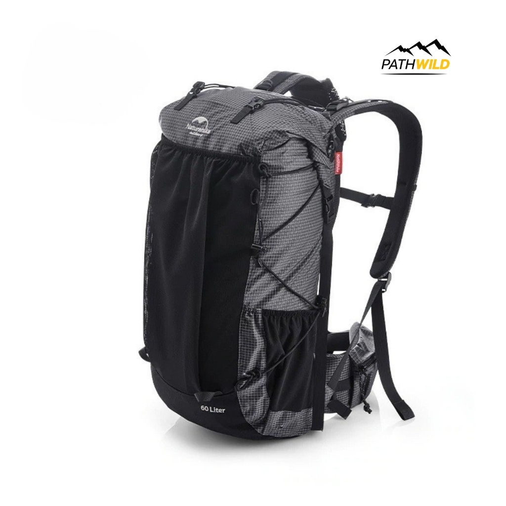 NATUREHIKE NH19BP095 : Rock 60L+5L Hiking backpack กระเป๋าเป้เดินป่า ความจุ 60 ลิตร ที่มาพร้อมกับผ้า