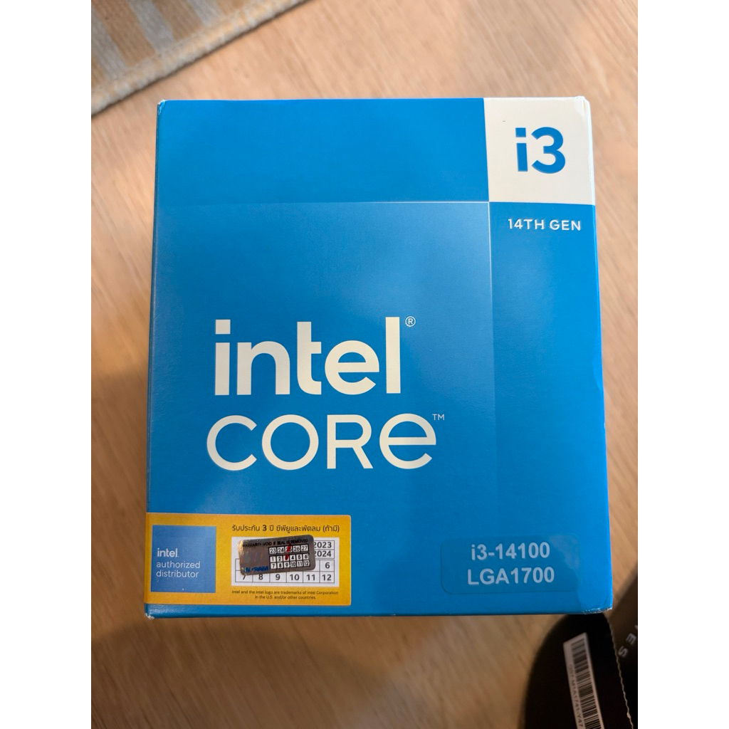 CPU intel Gen 14th i3-14100 4P cores 8 Threads warranty till 03/2028