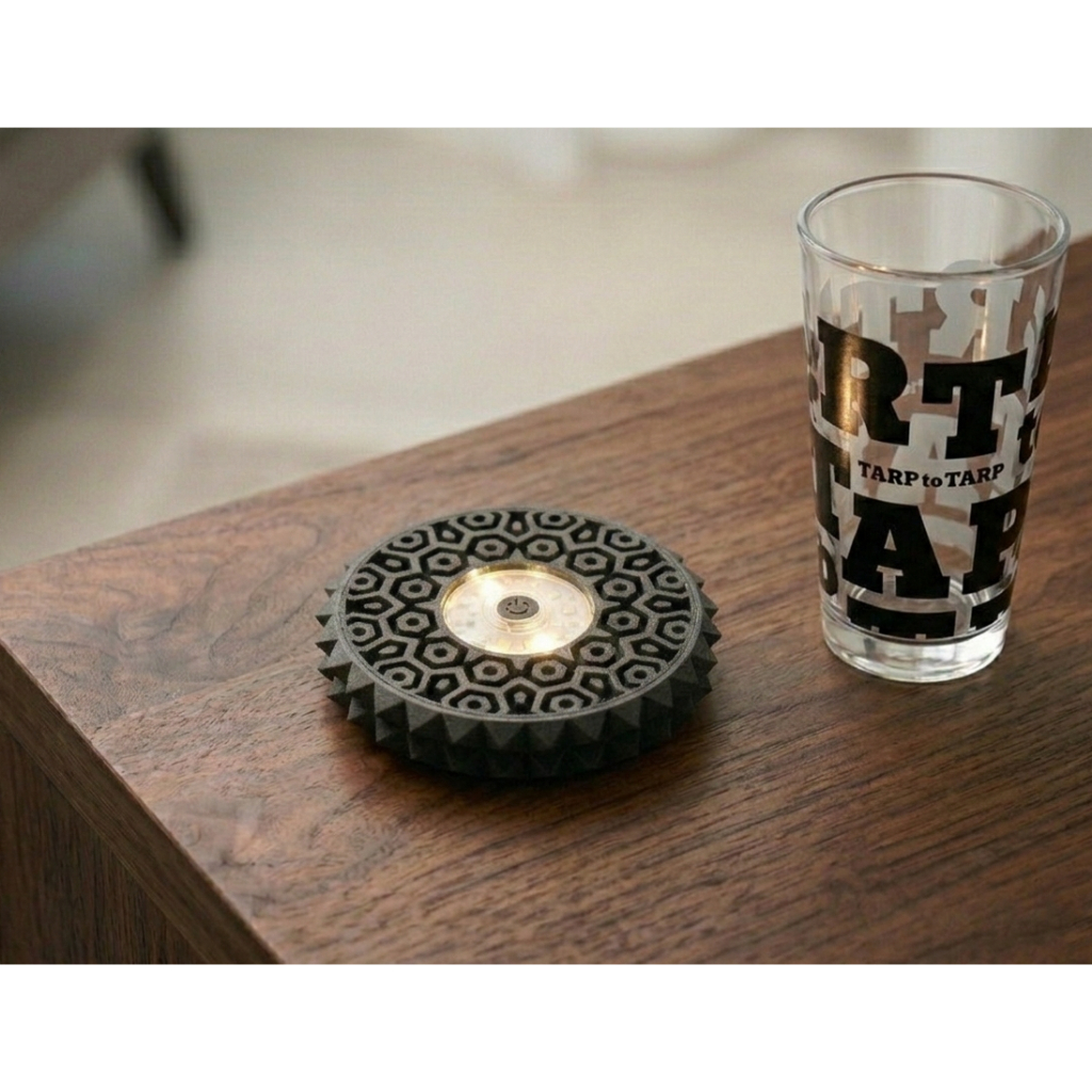Bepo works Myth lighting Coaster ที่รองแก้วเครื่องดื่มพร้อมไฟฉาย
