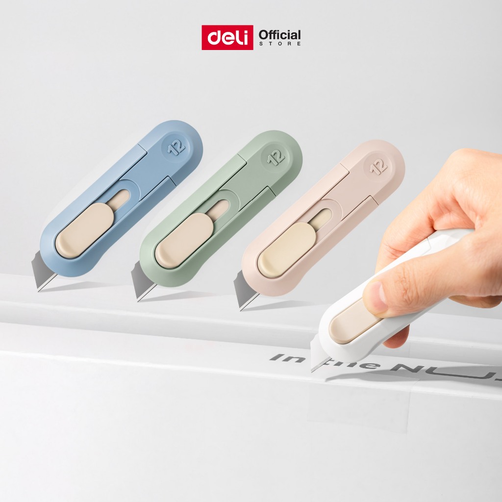 (Nusign)คัตเตอร์พกพา รุ่น NS065 ใบมีดคม พกพาง่าย สะดวก (4 สี/จำหน่าย 1 ชิ้น)