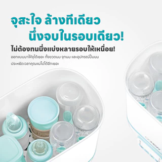 OONEW เครื่องนึ่งขวดนมอบแห้ง Digital Dryclean ฆ่าเชื้อแบคทีเรีย ดิจิตอล ลดกลิ่นอับ ปลอดภัย