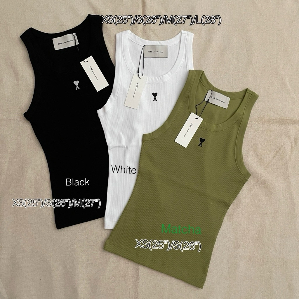 เสื้อกล้าม Ami Coeur tanktop เสื้อกล้ามของแท้100%