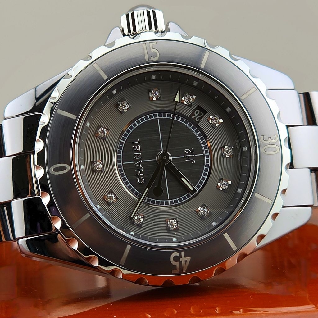 CHANEL J12 Diamond Index & Ceramic Lady Watch