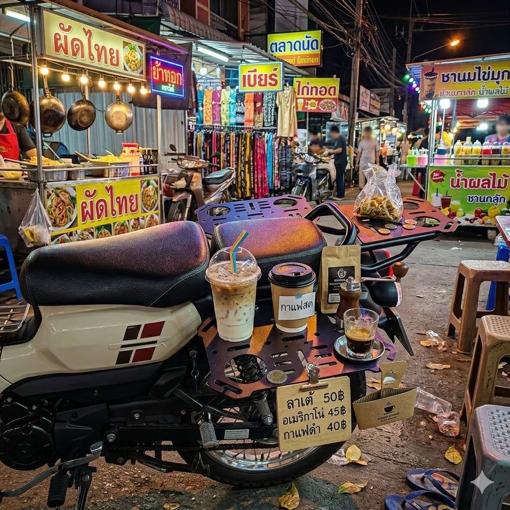 แร็คข้างพับได้ PG1 แร็คข้าง Yamaha PG-1 แร็คกาแฟ PG1 ตรงรุ่น ติดตั้งง่าย ไม่ต้องเจาะ แข็งแรง