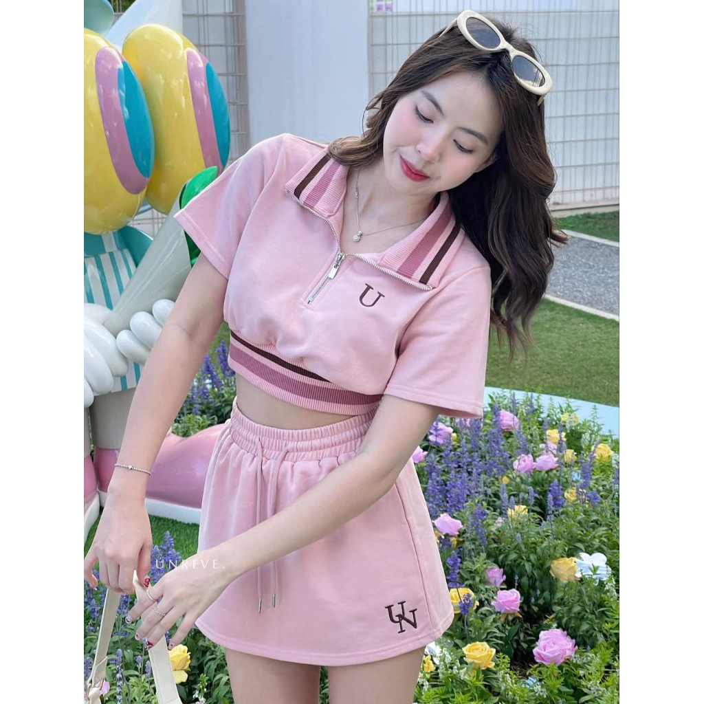 เซ็ทเสื้อ+กระโปรง ไซส์ s งานป้าย Un reve