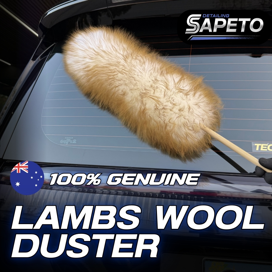ไม้ปัดฝุ่นขนแกะแท้ 100% Lambs Wool Duster ขนหนานุ่ม ไม้ปัดฝุ่นขนแกะ ไม้ปัดฝุ่นรถยนต์