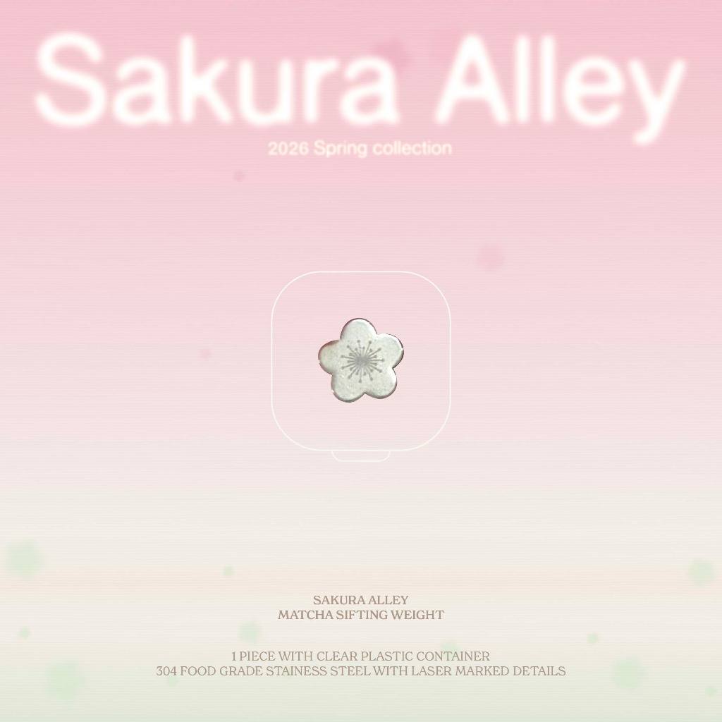 GARNET 🌸 Sakura Alley Matcha Sifting Weight – [1 ชิ้น] ลูกร่อนมัทฉะลายดอกซากุระ ดีเทลน่ารัก