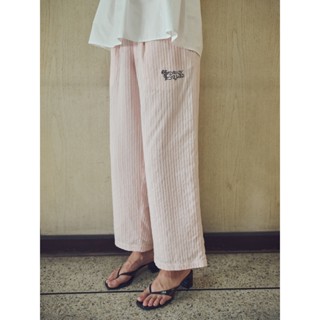 DAILY SQUAD - Cloud Pants เนื้อผ้าทอลายแบบเส้นริ้ว คอตตอน 10…