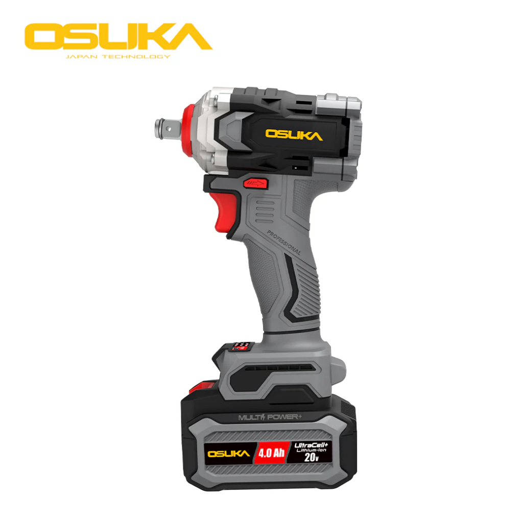 บล็อกไฟฟ้าไร้สายไร้แปรงถ่าน OSID831-M1 อุปกรณ์ในชุด ตัวเครื่องบล็อกไฟฟ้าไร้สาย x1ตัว แบตเตอรี่ 20v 4.0Ah Osuka = 1ก้อน แ