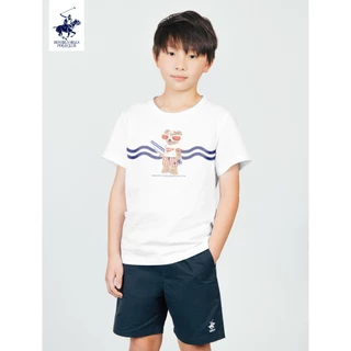 BEVERLY HILLS POLO CLUB เสื้อยืดคอกลม เด็กและผู้ใหญ่ รุ่น BNSG130 และ KNSG130