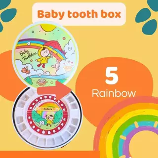 กล่องเก็บฟันน้ำนมเด็ก กล่องฟันน้ำนม Baby tooth box กล่องใส่ฟันน้ำนม 20 ซี่ มี 7 ลาย พร้อมส่ง