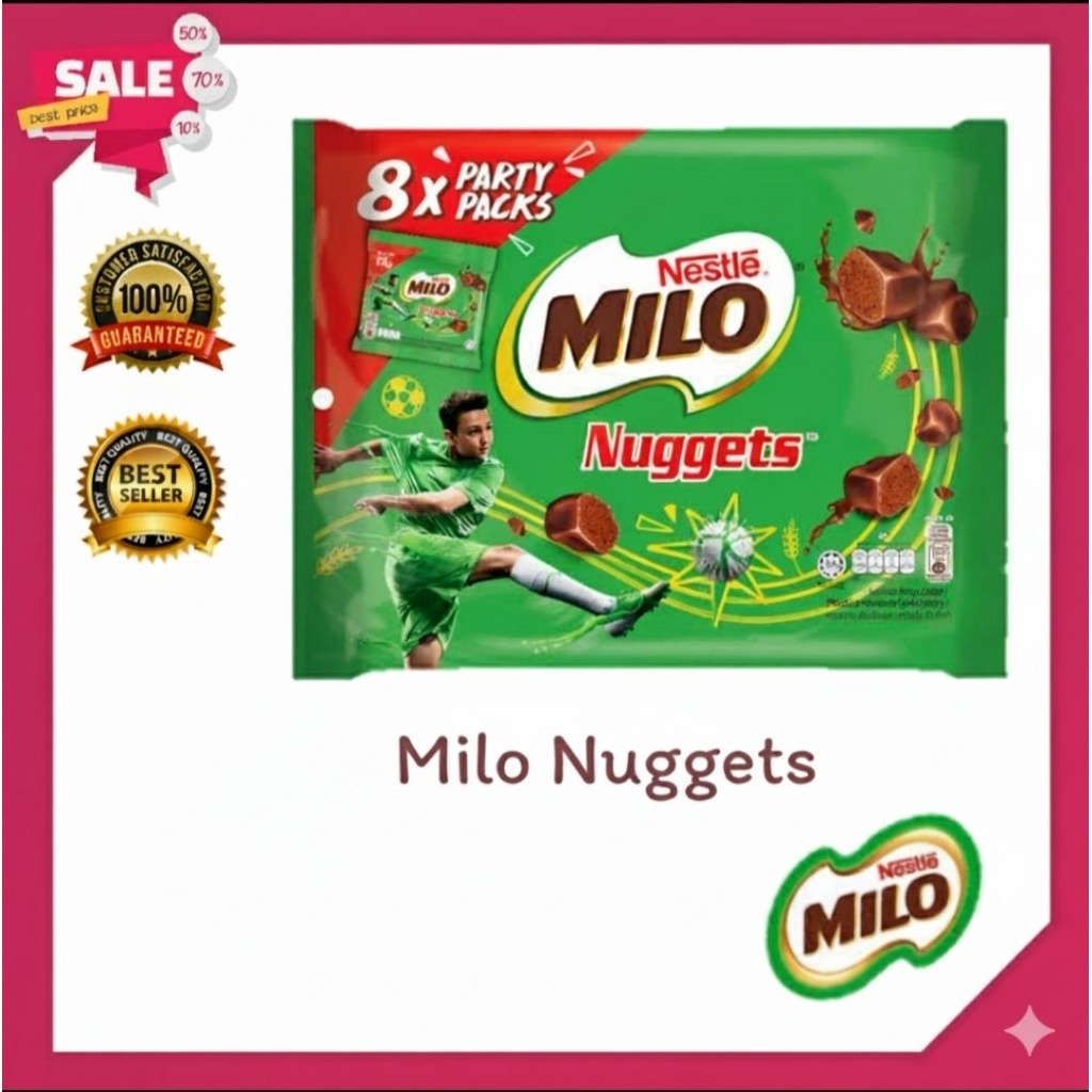🔥HOT🔥ไมโล นัทเก็ตส์ (Milo Nuggets) ☕ ขนมไมโลก้อน 🤤 หวานมันอร่อย เบรคแตก🏇💨💨