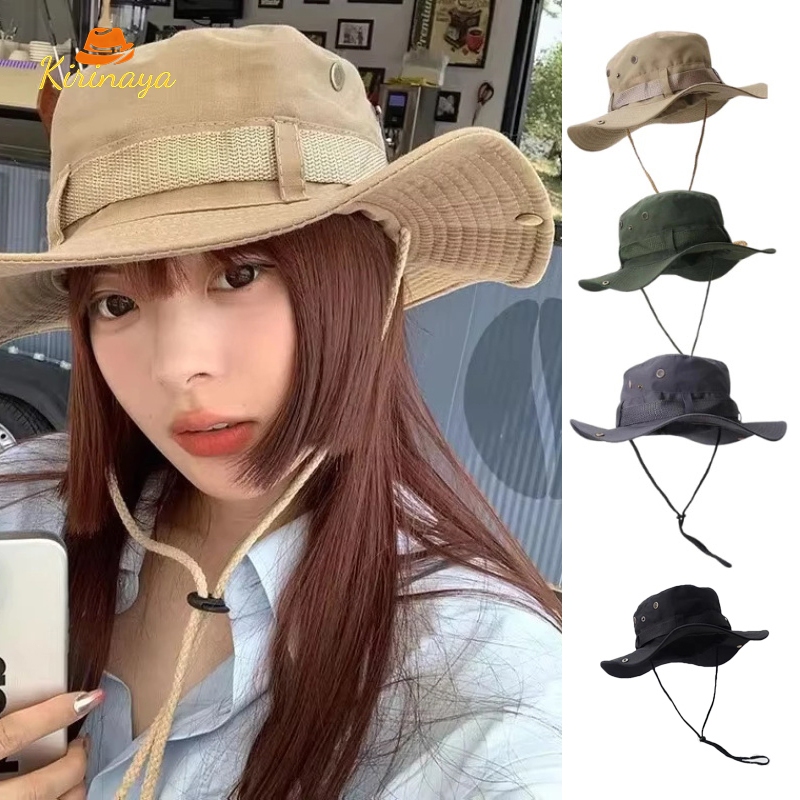 ส่งเร็ว🚚หมวกเดินป่าใหม่ ผู้ชายผู้หญิง สไตล์แฟชั่นฤดูร้อน กันแดด หายใจดี รับป้องกันแดดอย่างครบถ้วน