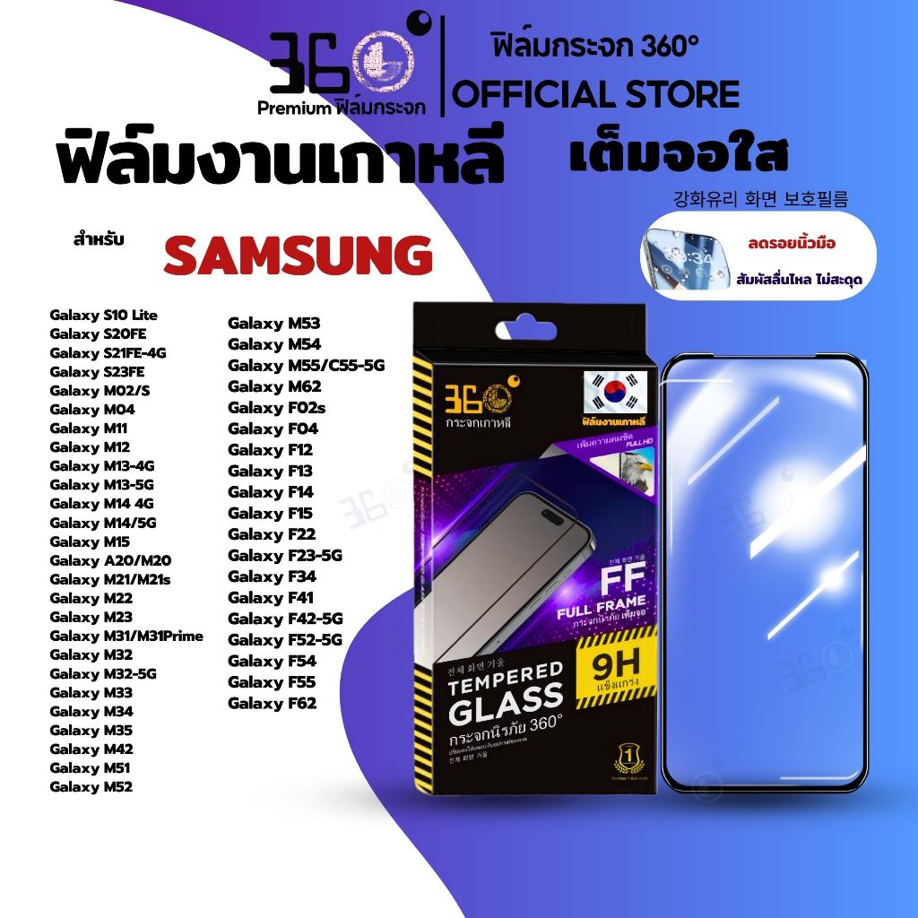 [ 360° เกาหลี] ฟิล์มคริสตัล ฟิล์มใส ฟิล์มกระจก Samsung s26fe s25fe s24fe j7pro s23fe s25edge m145g KTA