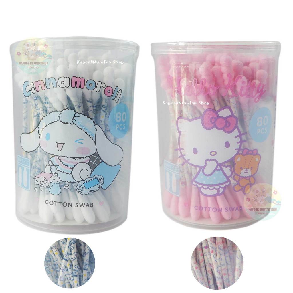 พร้อมส่ง คอตตอนบัด Cotton Bud Kitty Cinamoroll ของแท้จากญี่ปุ่น