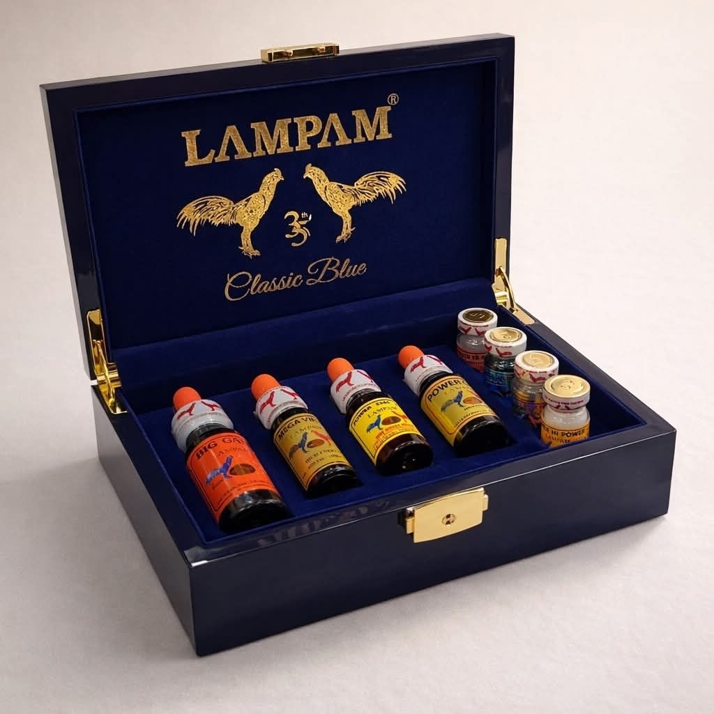 ลำปำ กล่องไม้ คลาสสิคบลู Lampam Classic Blue ของแท้