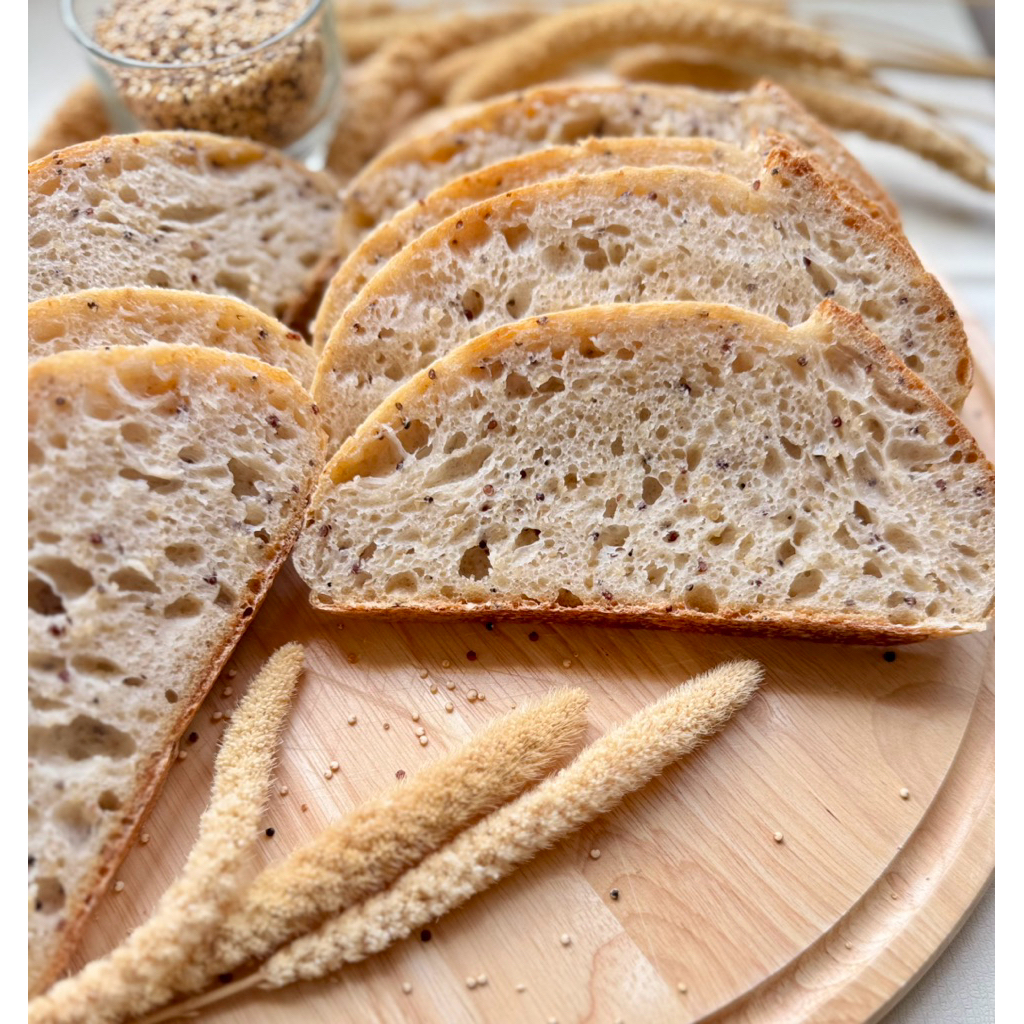 sourdoughควินัว3สี,tri-color QuinoaSourdough-อบใหม่ทุกออเดอร์