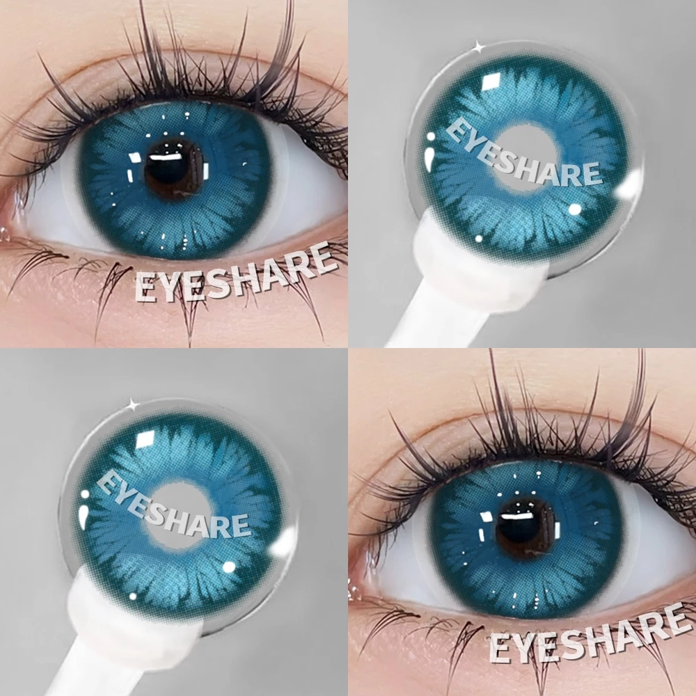 Eyeshare montreux ซีรีย์ คอนแทคเลนส์สีฟ้า คอนแทคเลนส์สวยๆ กล่องละ 2 ชิ้น สามารถใช้งานได้ 1 ปี