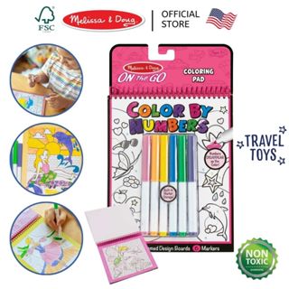 (ของแท้ USA) สมุดระบายสีตามตัวเลข สีล้างออก non-toxic Meliss…