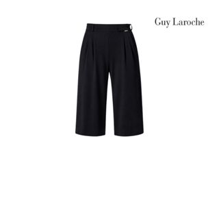 Guy Laroche กางเกง ทรง หลวม ญ ขากว้าง ทรงครอป สีดำ G9XHBL