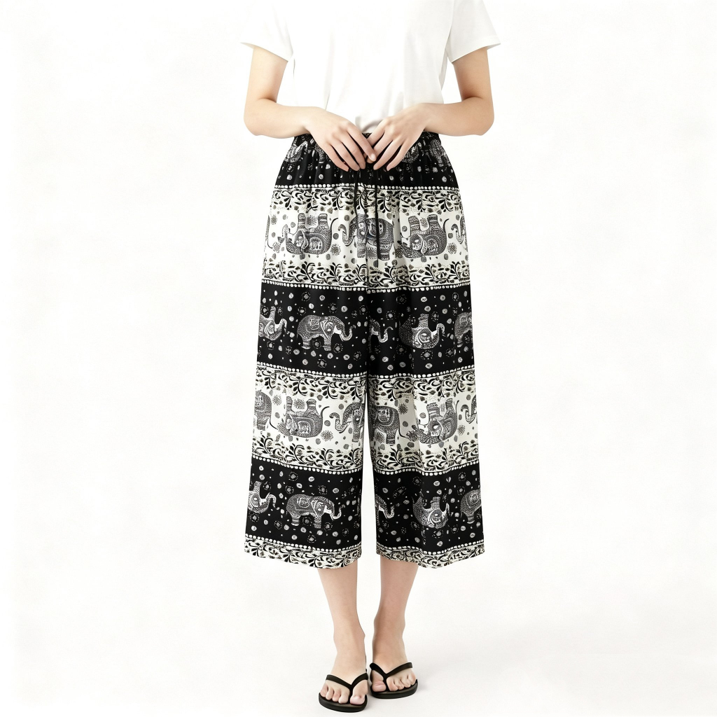 กางเกงช้างกับแฟชั่นฤดูร้อน ขาสามส่วน แฟชั่นที่บ่งบอกว่าคุณรักเมืองไทย 756-