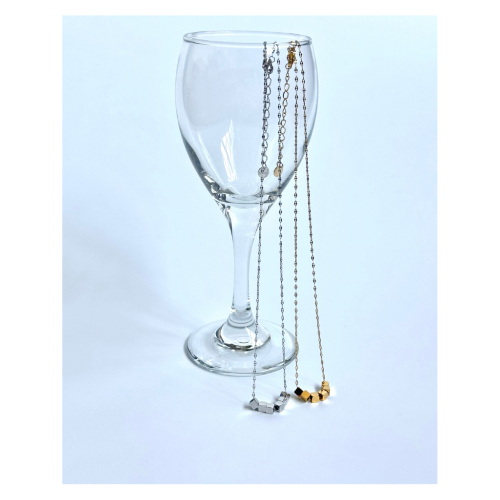 WIP.09 — Subtle Cube Necklace | สร้อยคอ Stainless Steel