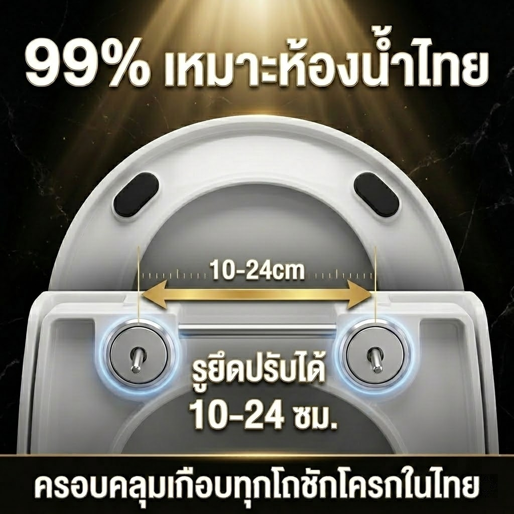 ใช้ได้ทุกยี่ห้อ  ANDERUI ฝารองนั่งชักโครก พเกรด รูปตัวU/V/O ฝาครอบที่นั่งชักโครก เพิ่มความหนาป้องกันการแตกหัก ทนทาน ราคา ถูกที่สุด ดีลบีเคเค แกลเลอรีภาพที่ 6