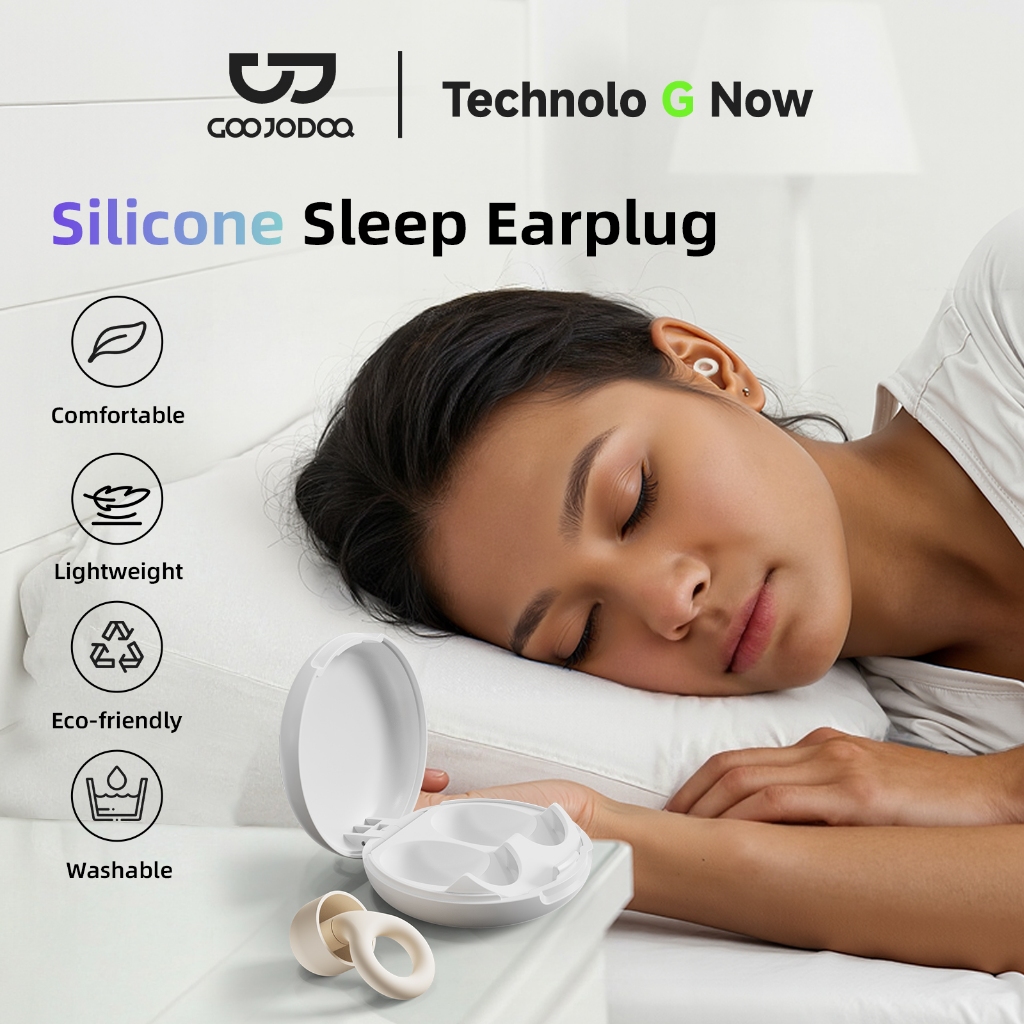 GOOJODOQ ที่อุดหู ที่อุดหูลดเสียงรบกวน 24db สําหรับการนอนหลับโฟกัส การศึกษา Ear Plug