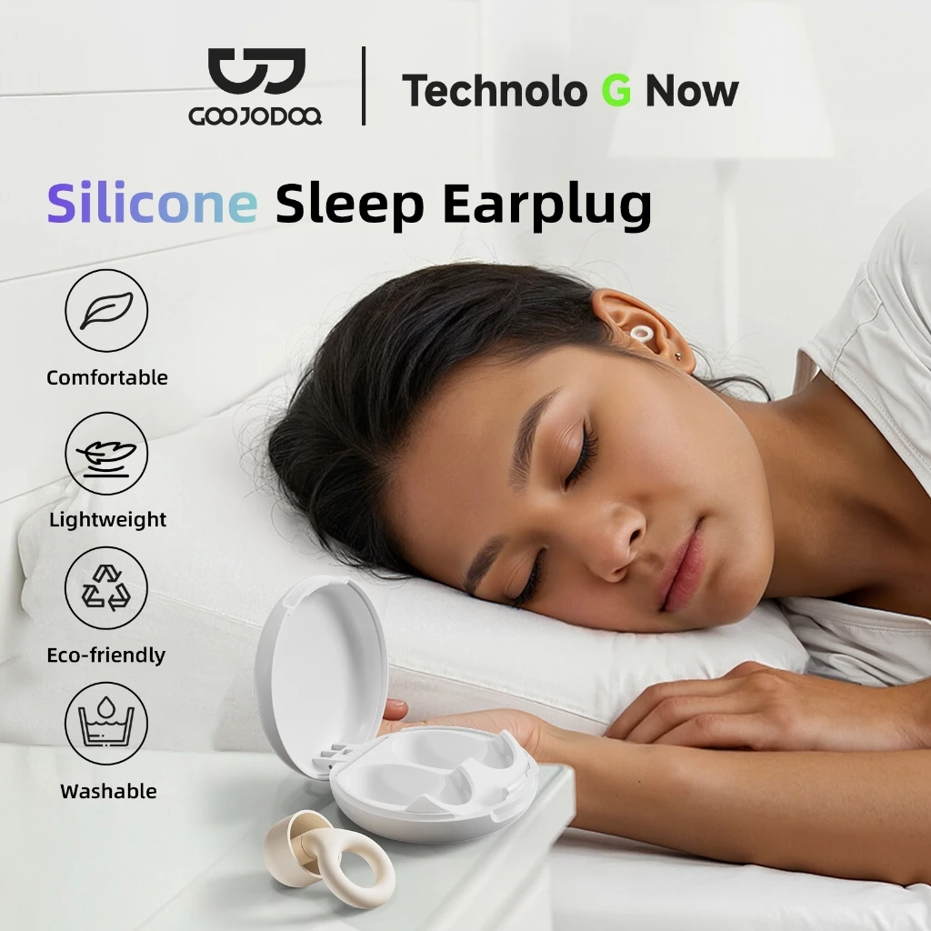 GOOJODOQ ที่อุดหู ที่อุดหูลดเสียงรบกวน 24db สําหรับการนอนหลับโฟกัส การศึกษา Ear Plug