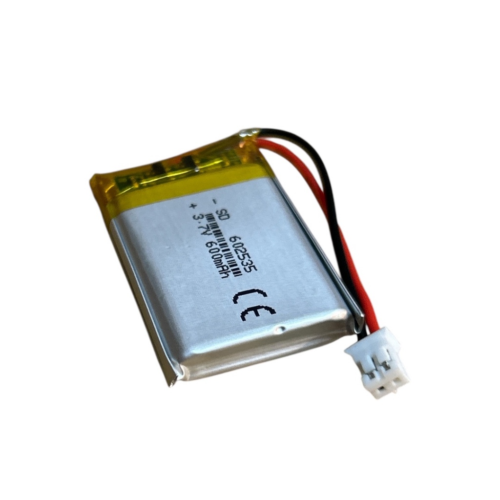 แบตเตอรี่ LiPo 602535 3.7V 600mAh แบบ 2 สาย สำหรับบลูทูธ ของเล่น GPS งาน DIY