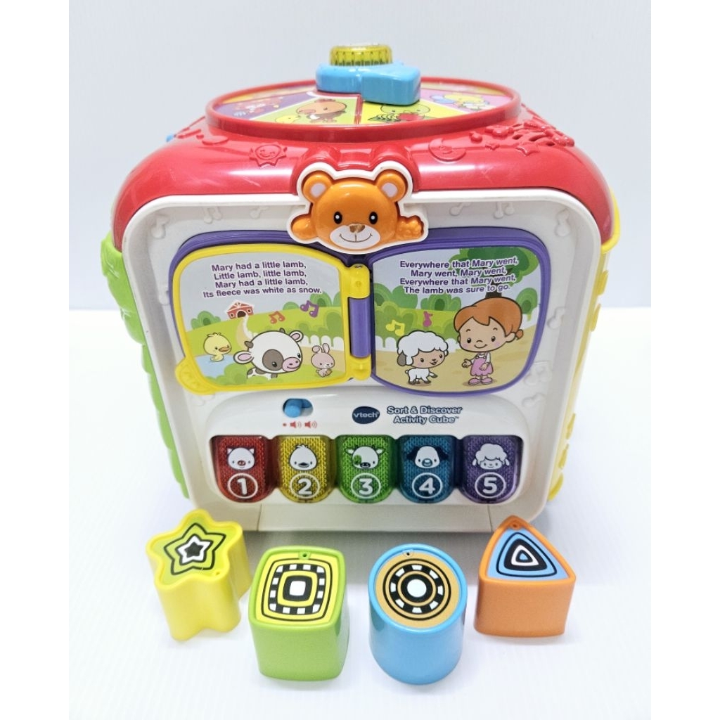 กล่อง​กิจกรรม​แแบรนด์Vtech บล็อคตรงรุ่นครบ