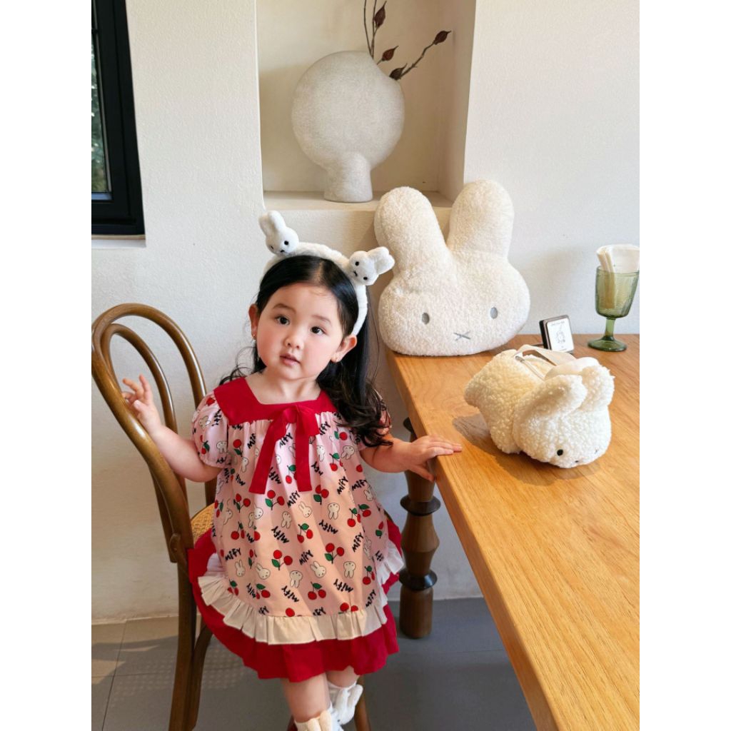✈️Preorder 


👧🏻 ชุดเดรสเด็กผู้หญิง กระต่าย Miffy สีแดง เดรสแขนตุ๊กตาแต่งโบว์อกชายระบาย สดใสรับซัมเม
