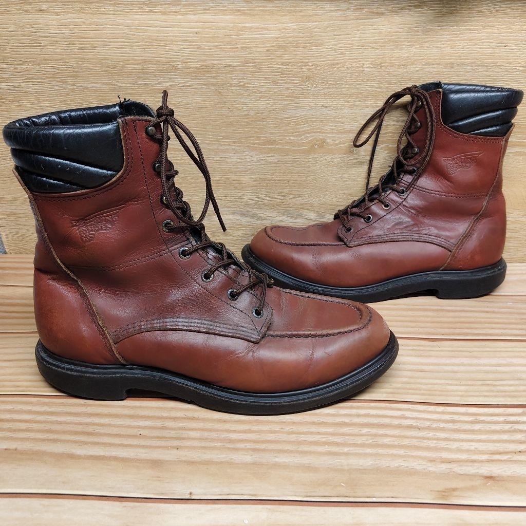 รองเท้า redwing ส่งฟรี มือสอง ของแท้ size 45 29 cm มีรอยตามการใช้งาน รองเท้าหนัง วินเทจ