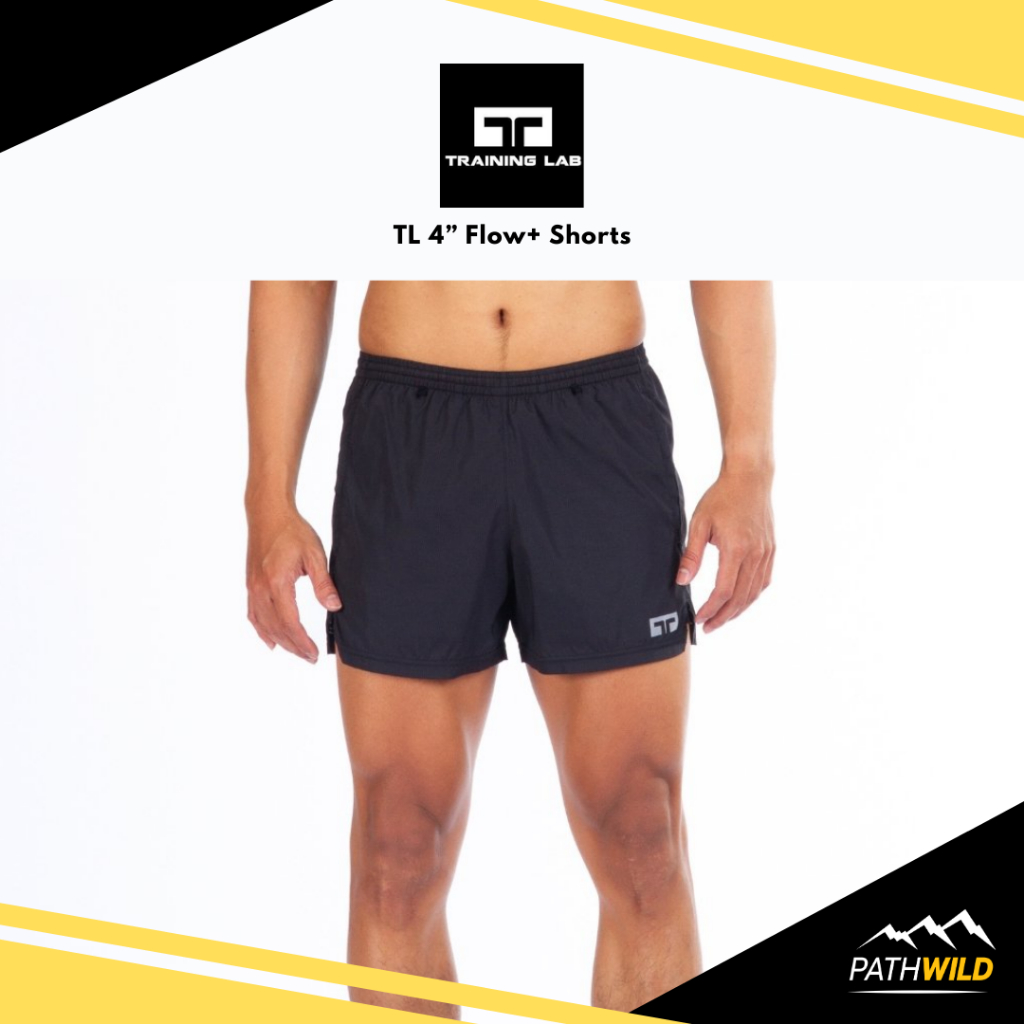 Training LAB TL 4” Flow+ Shorts กางเกงวิ่งรุ่น 4 นิ้ว โฟล พลัส ทรงคลาสสิค ผ้าแห้งเร็ว น้ำหนักเบา ระบ