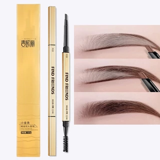 ดินสอเขียนคิ้ว กันน้ำ ดินสอเขียนคิ้วแบบหมุน 2 in 1 มีแปรงปัดคิ้วในตัว มี 5 สีให้เลือก GMB