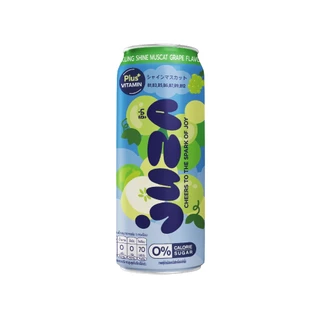 JUZA จู๊ซ่า เครื่องดื่มน้ำผลไม้ผสมโซดา รสองุ่นไชน์มัสแคท ขนาด 325 ML.