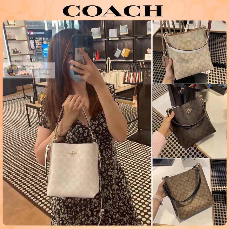 จัดส่งที่รวดเร็ว，🔥Mollie กระเป๋าถือทรงถังสำหรับผู้หญิง，กระเป๋าสะพายไหล่，กระเป๋าถือ CA177 CA582 CA583