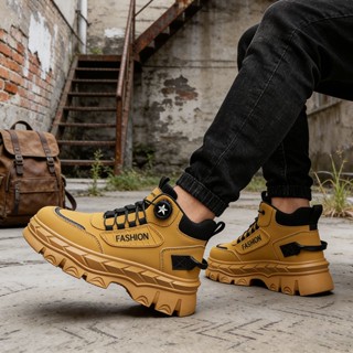 Beemory รองเท้าผ้าใบลำลองผู้ชาย ทนทาน ใช้งานได้ยาวนาน พื้นรอ…