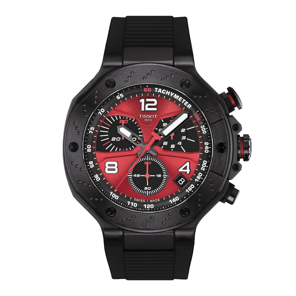 Tissot T-Race MotoGP 2026 45mm ทิสโซต์ ที เรซ T1414173742200 สีแดง ดำ นาฬิกาผู้ชาย