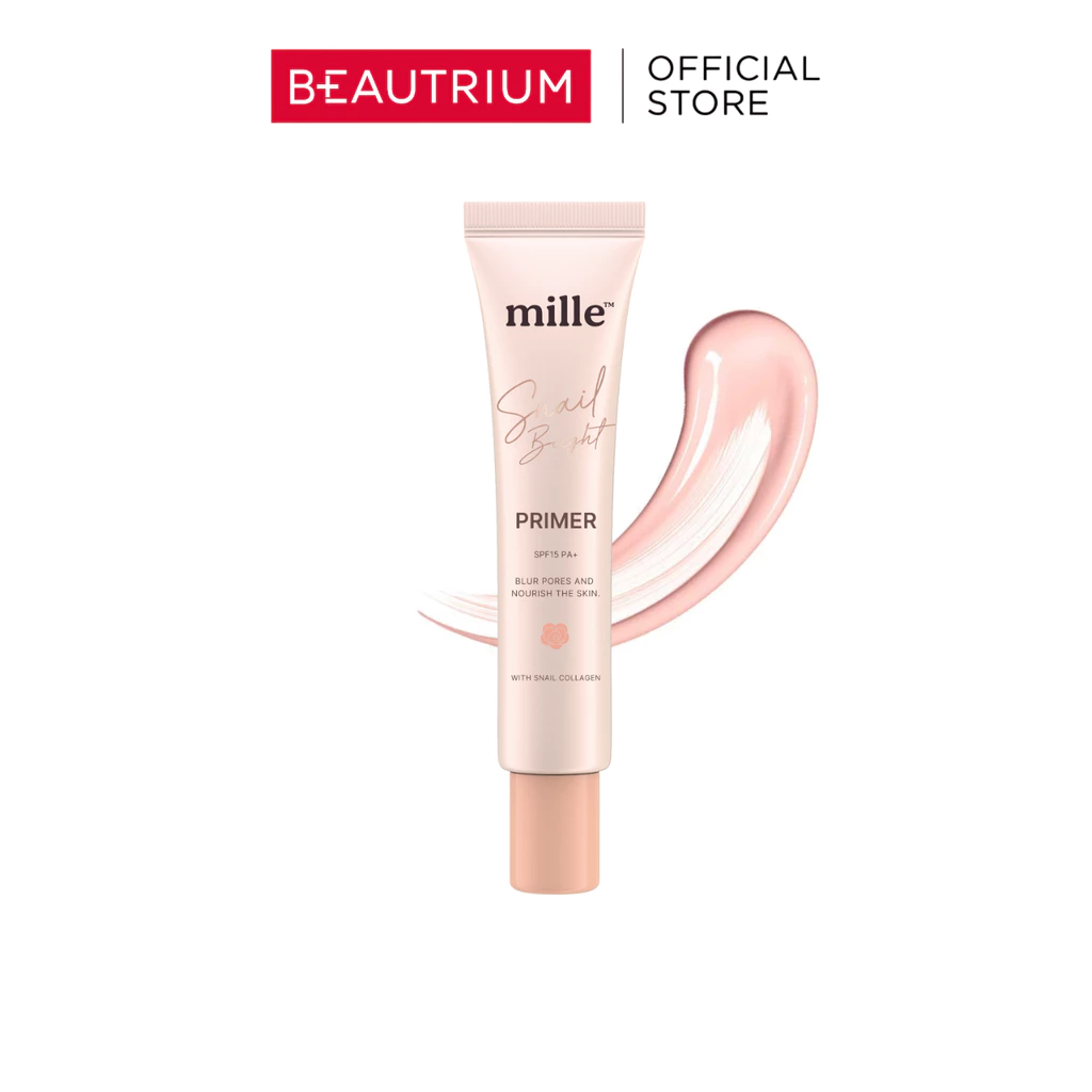 MILLE Snail Bright Primer SPF15 PA+ ไพรเมอร์ 15g