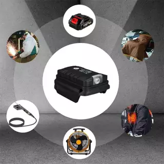 🚚ส่งไว กรุงเทพ อะแดปเตอร์แบตเตอรี่ Makita 18V USB ชาร์จโทรศัพท์ ไฟ LED ทำงาน