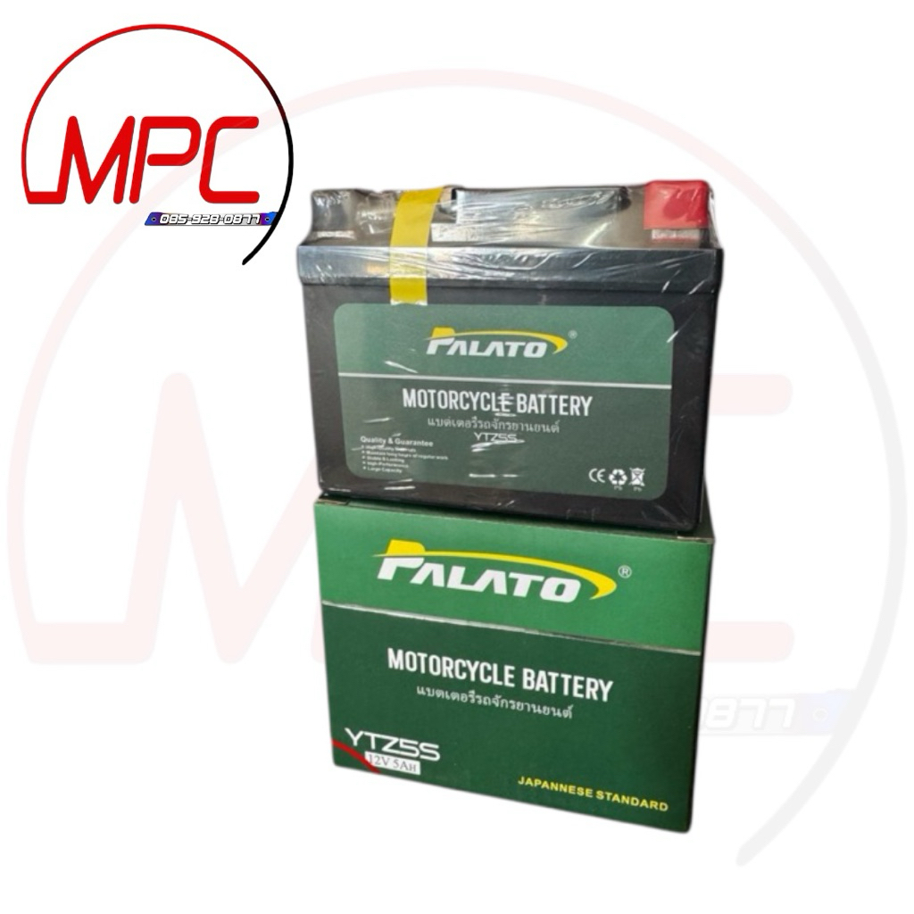 แบตเตอรี่ PALATO YTZ5S 12V 5แอมป์ WAVE FINO SCOOPY