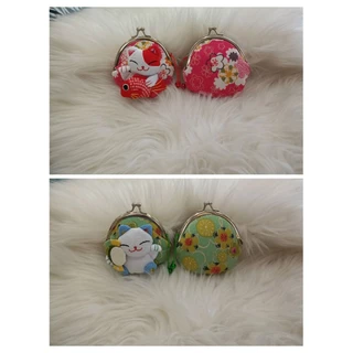 (สินค้าพร้อมส่งจากไทย)กระเป๋าใส่เหรียญเสริมโชคลาภ,แมวนำโชคตามความเชื่อสไตล์ญี่ปุ่น