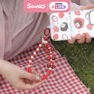 Sanrio Phone Chain รุ่น Gummy Series สายคล้องลูกปัด ซานริโอ้ ห้อยโทรศัพท์ สีพาสเทล ลิขสิทธิ์แท้