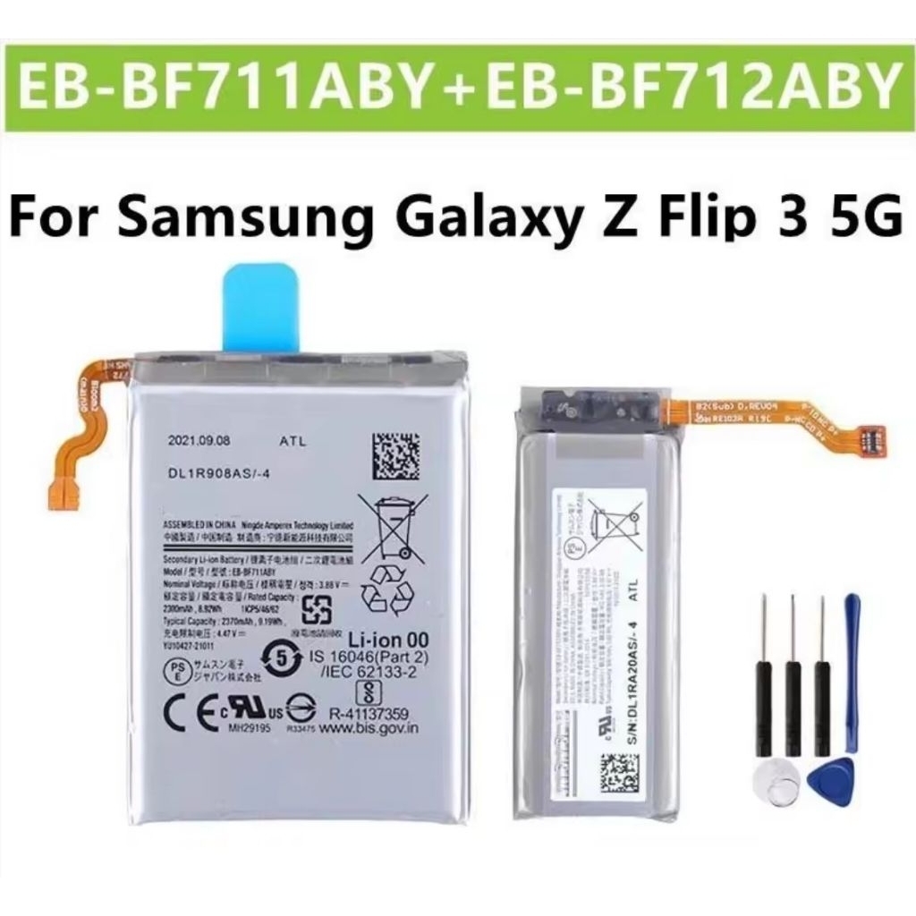แบตเตอรี่ EB-BF712ABY EB-BF711ABY ของแท้สำหรับ Samsung Galaxy Z Flip 3 5G F711 F711B SM-F711B F712 +