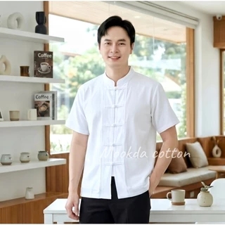 เสื้อผ้าฝ้ายคอจีนกระดุมขอดชาย