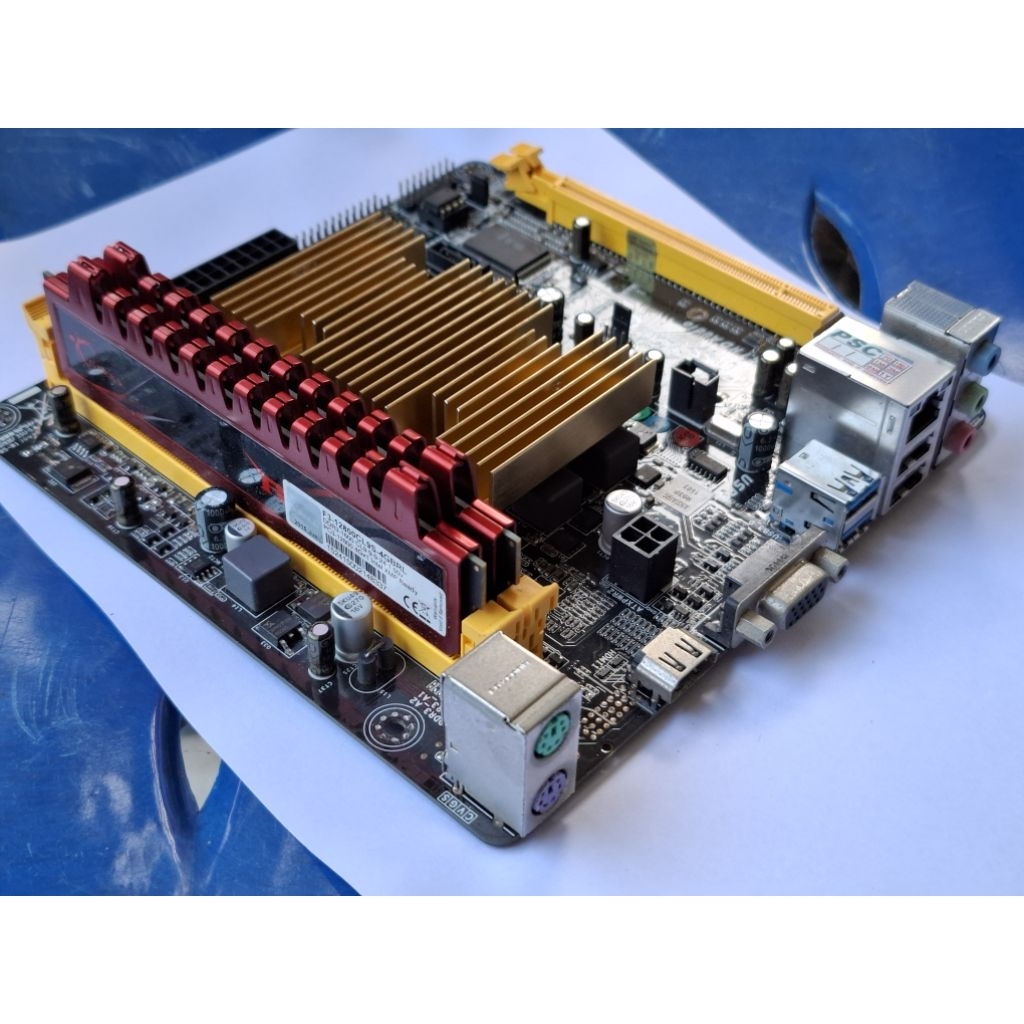 Biostar A68N-5000 ITX + CPU A4-5000 + RAM 8GB เมนบอร์ด Mini PC