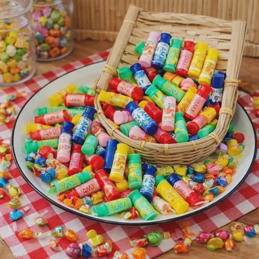 j140 เรซิ่นกล่องขนมทรงยาวของเล่นจิ๋ว แพ็คละ 10 ชิ้น