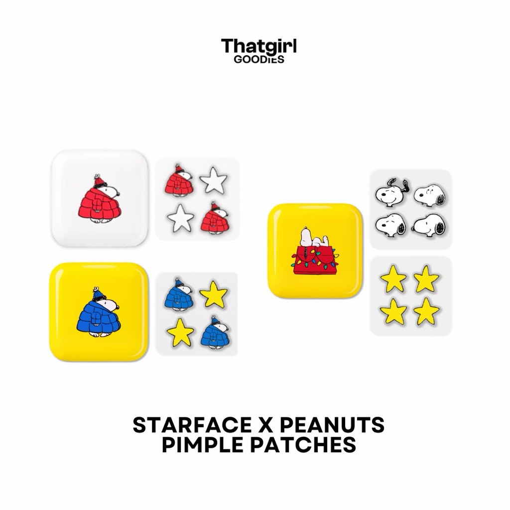 พร้อมส่ง | Starface X Peanuts Snoopy Pimple Patches แผ่นแปะสิว