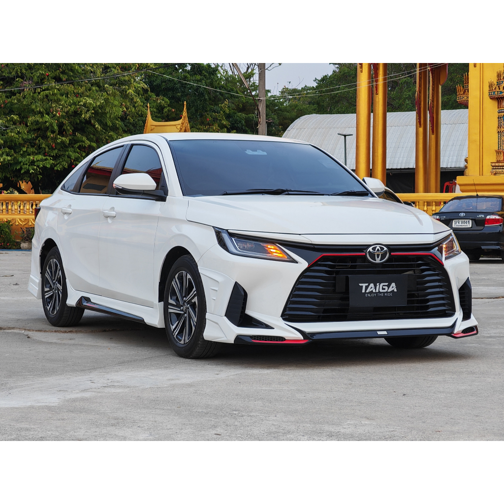 New! TAIGA-S ชุดแต่งรอบคัน สเกิร์ต-สปอยเลอร์ Toyota Yaris Ativ 2022-2026 (อุปกรณ์ติดตั้งงานครบชุด)